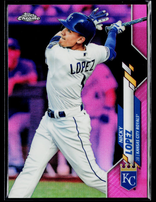 2020 Topps Chrome Nicky Lopez Pink Refractor #92