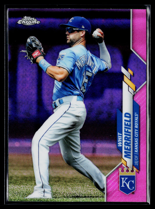 2020 Topps Chrome Whit Merrifield Pink Refractor #154