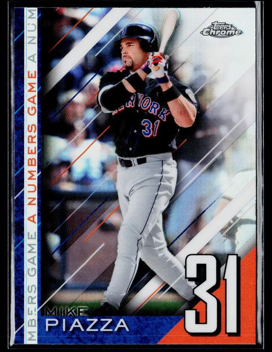 2020 Topps Chrome Update Mike Piazza A Numbers Game #NGC-17