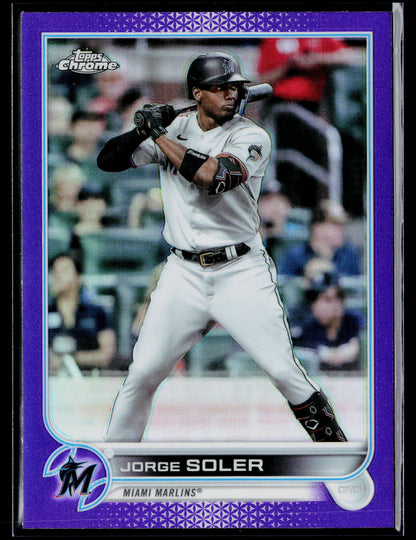2022 Topps Chrome Update Jorge Soler Purple #USC132