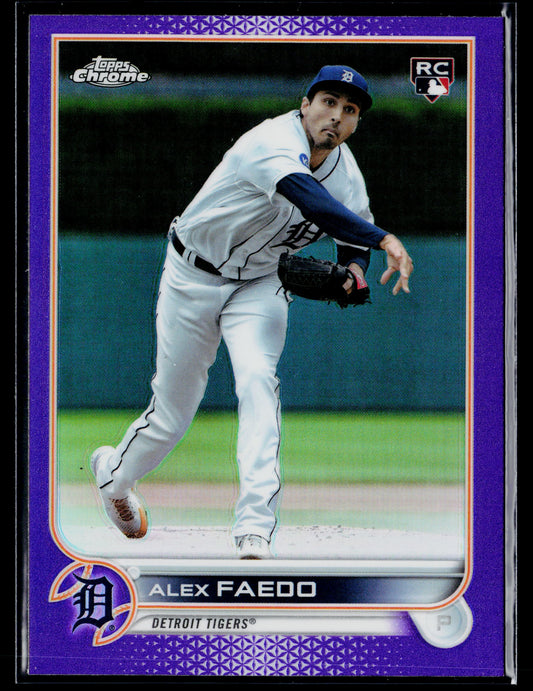 2022 Topps Chrome Update Alex Faedo Purple #USC196