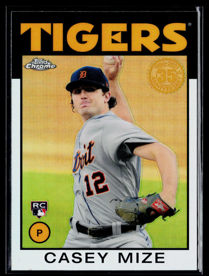 2021 Topps Chrome Casey Mize 1986 Topps Baseball 35th Anniversary #86BC-13
