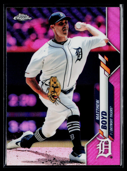 2020 Topps Chrome Matthew Boyd Pink Refractor #74