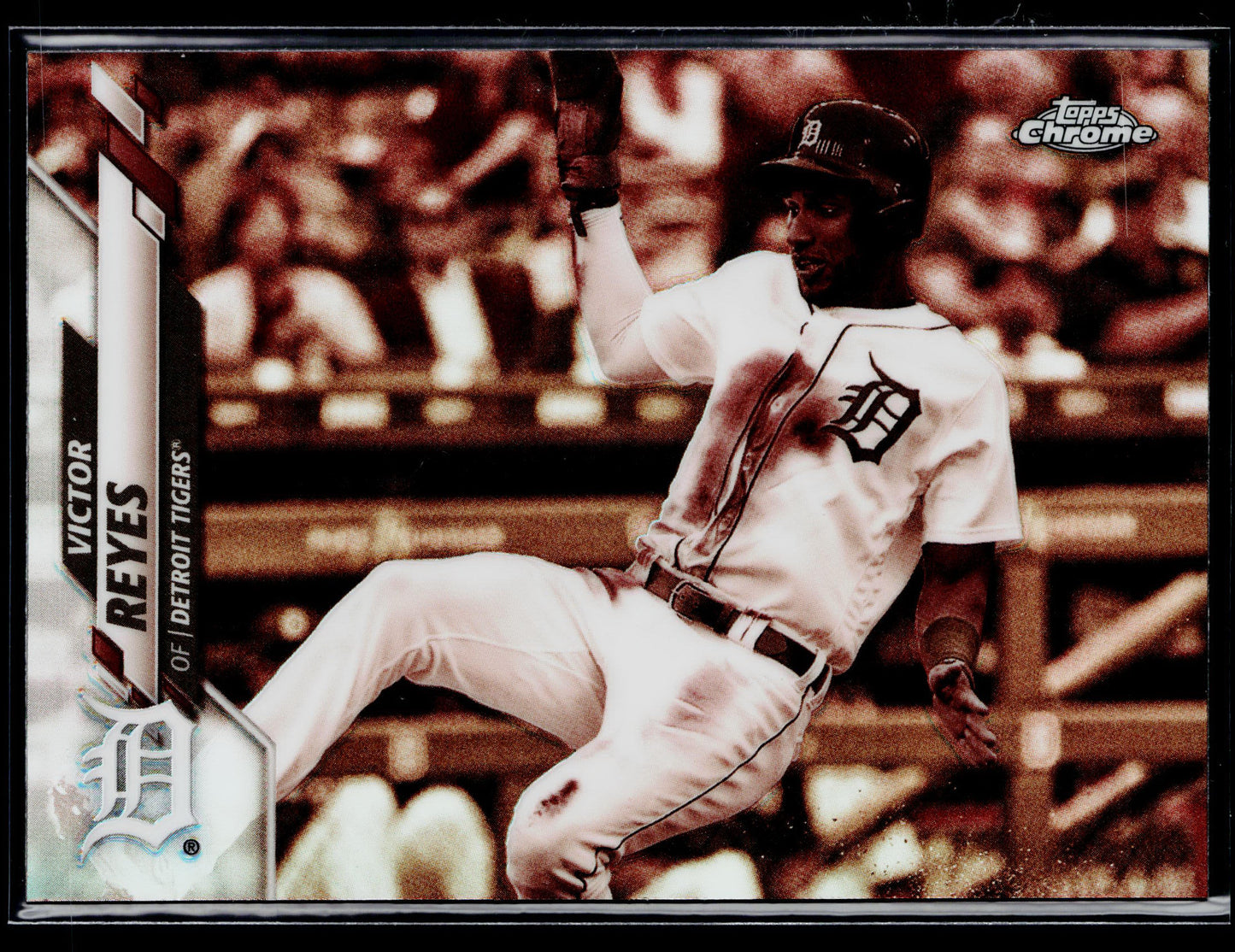 2020 Topps Chrome Victor Reyes Sepia Refractor #126