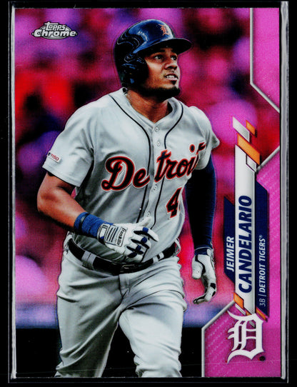 2020 Topps Chrome Jeimer Candelario Pink Refractor #19