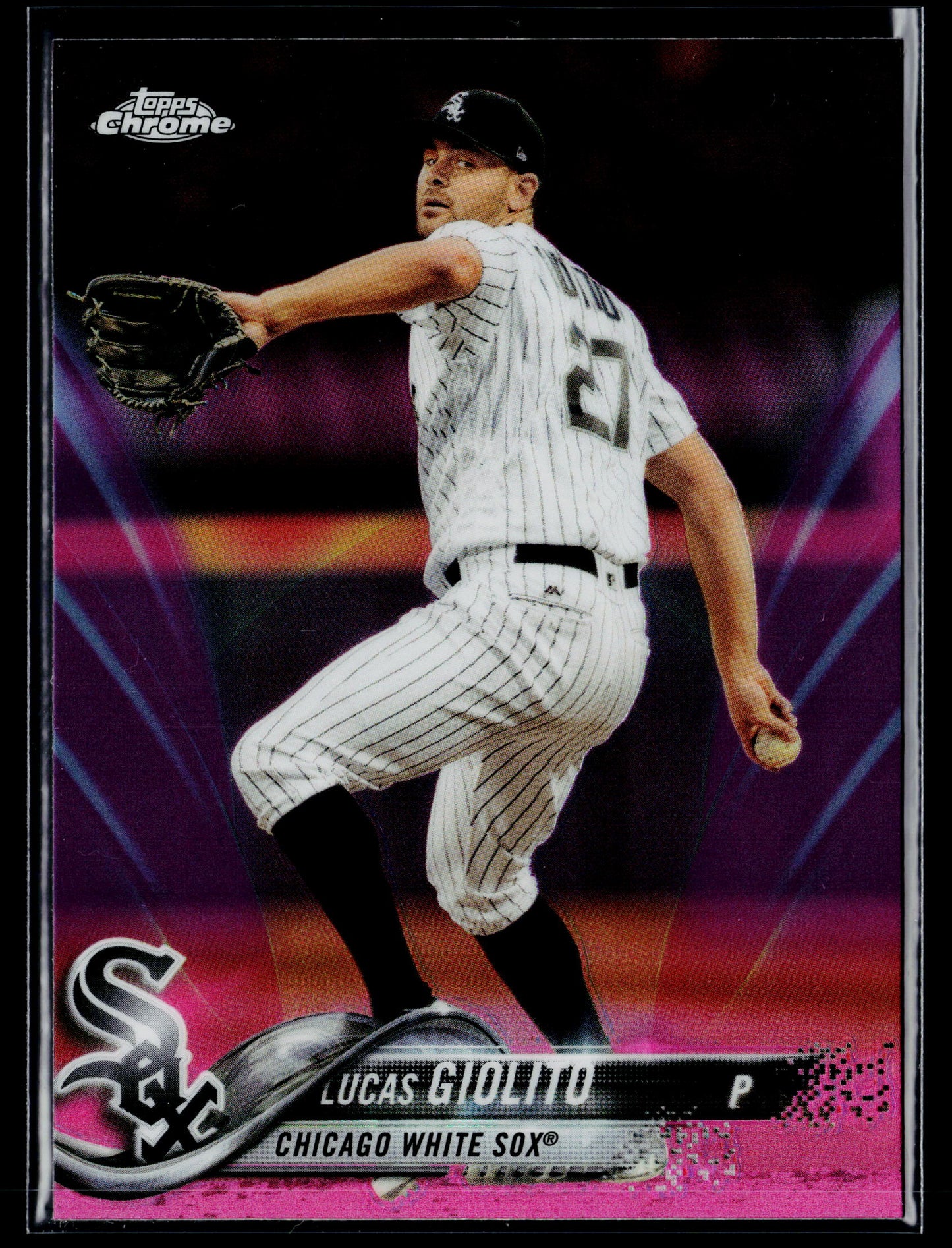 2018 Topps Chrome Lucas Giolito Pink Refractor #63