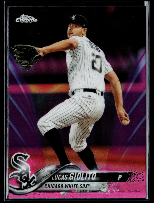 2018 Topps Chrome Lucas Giolito Pink Refractor #63