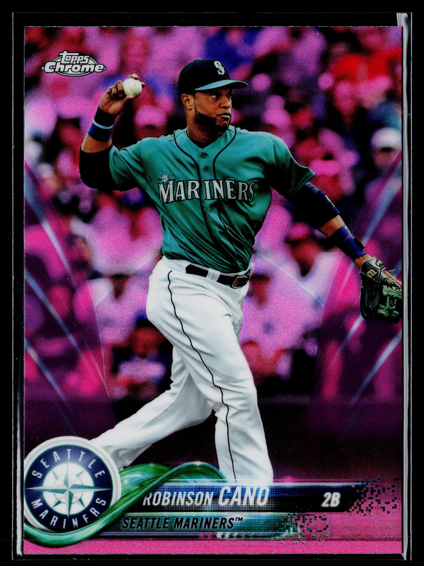 2018 Topps Chrome Robinson Cano Pink Refractor #52
