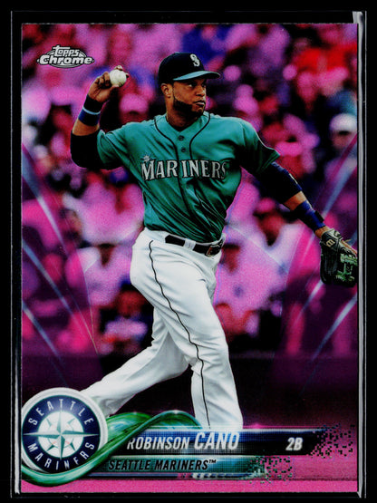 2018 Topps Chrome Robinson Cano Pink Refractor #52