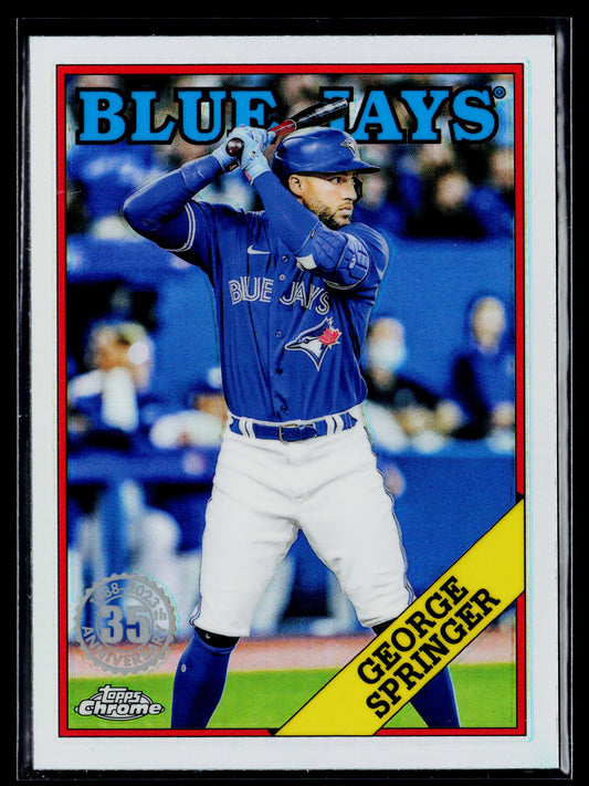 2023 Topps Chrome George Springer 1988 Topps Baseball 35th Anniversary #88BC-19