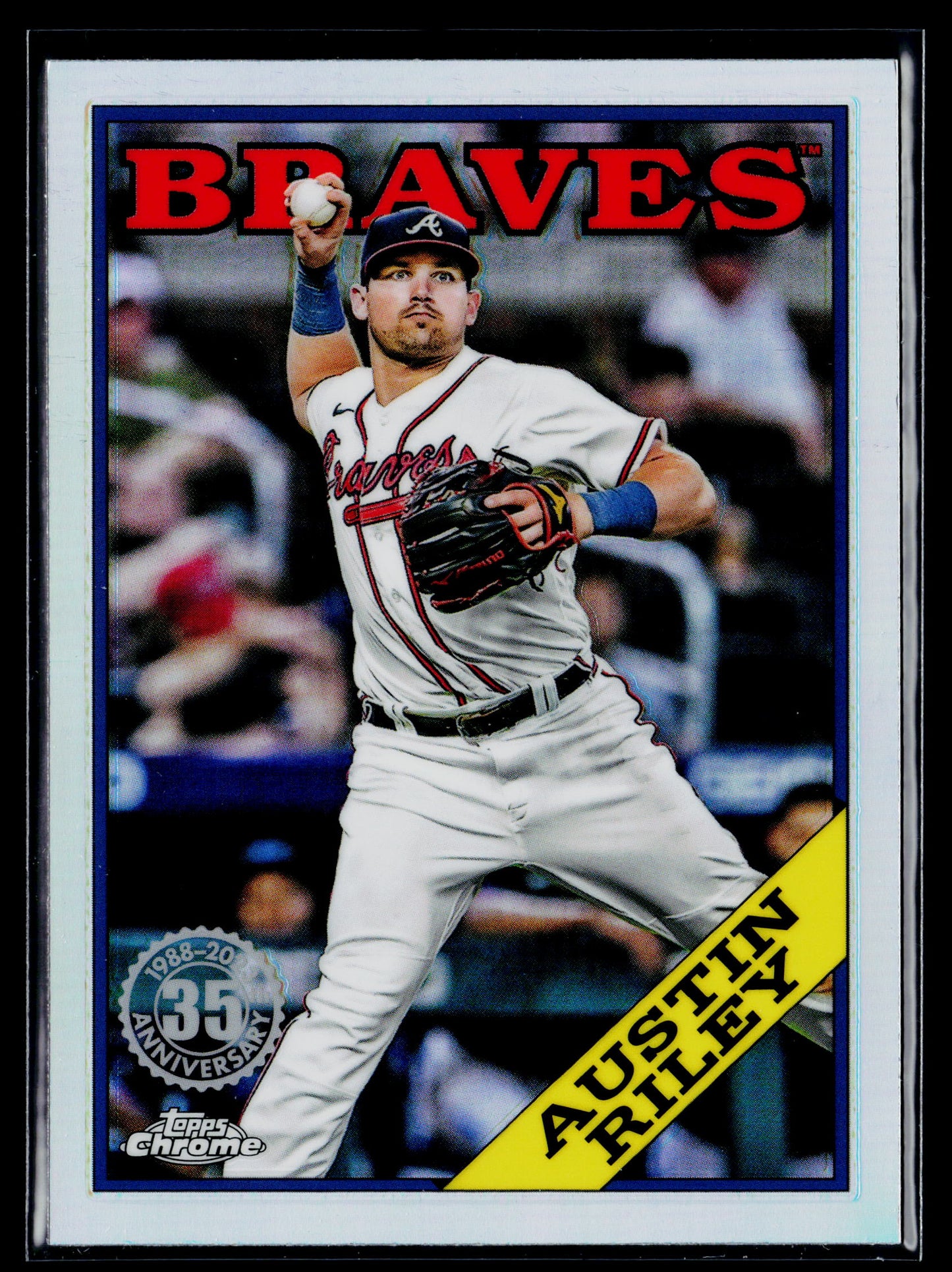 2023 Topps Chrome Austin Riley 1988 Topps Baseball 35th Anniversary #88BC-3