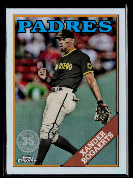 2023 Topps Chrome Xander Bogaerts 1988 Topps Baseball 35th Anniversary #88BC-8