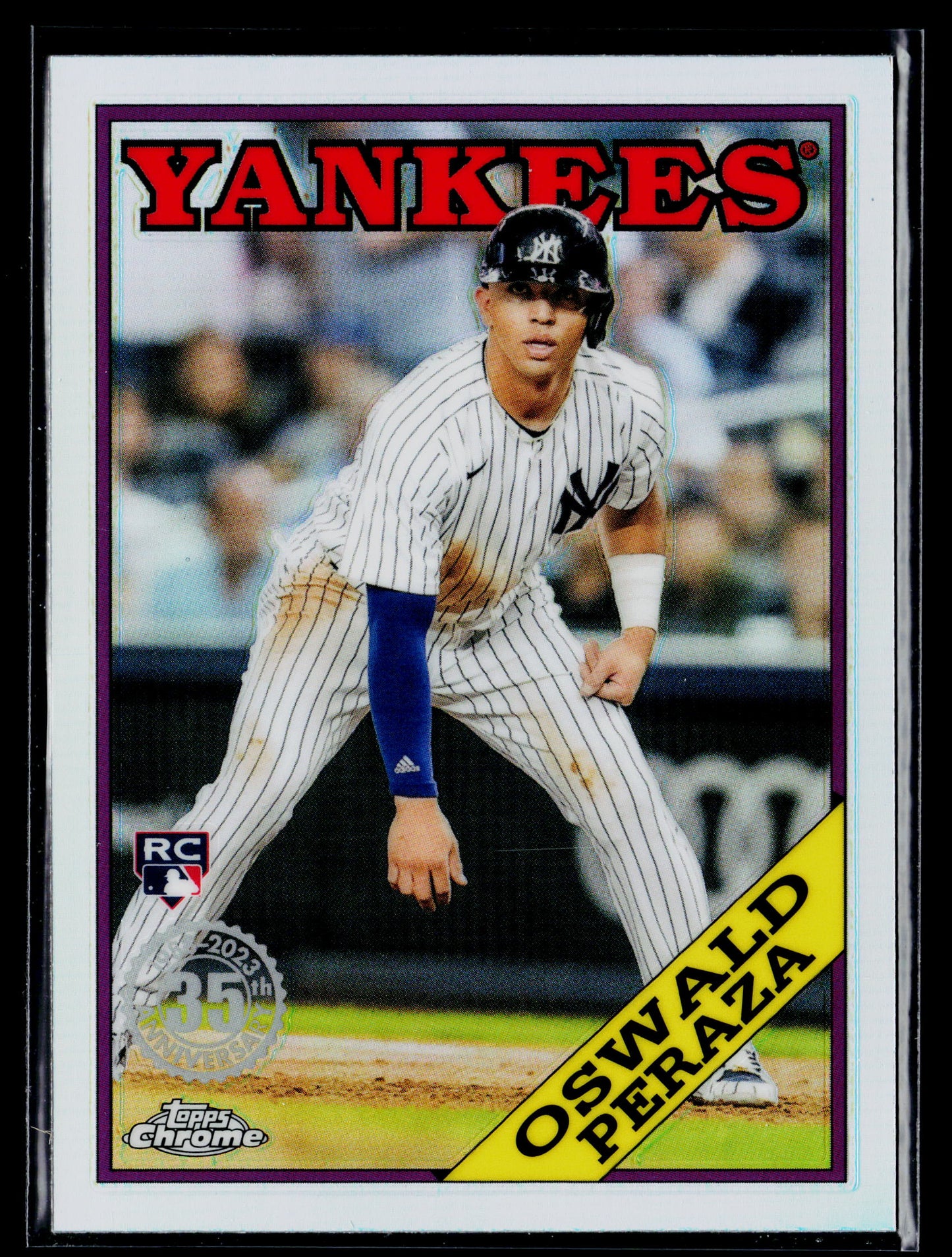 2023 Topps Chrome Oswald Peraza 1988 Topps Baseball 35th Anniversary #88BC-16