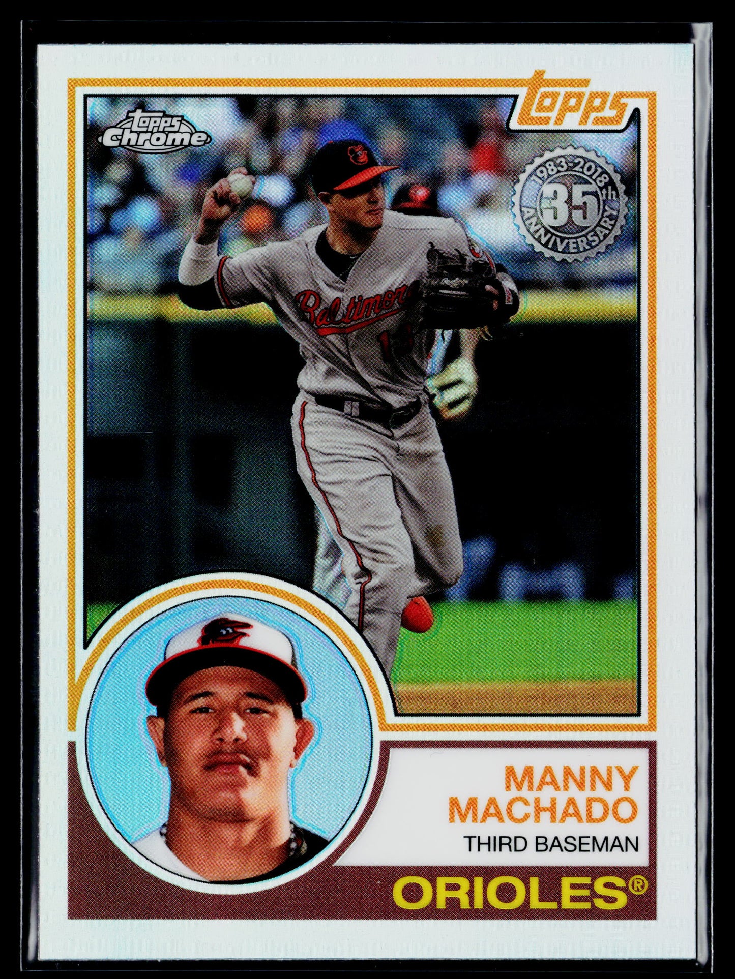 2018 Topps Chrome Manny Machado 1983 Topps Refractors #83T-9