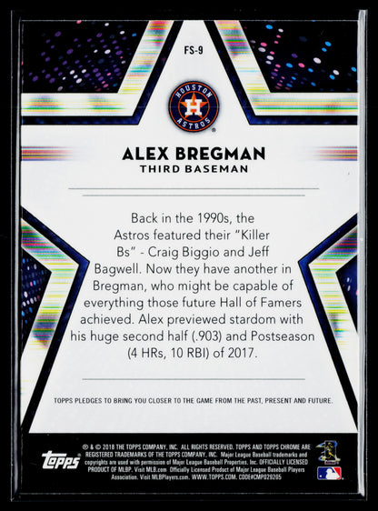 2018 Topps Chrome Alex Bregman Future Stars #FS-9