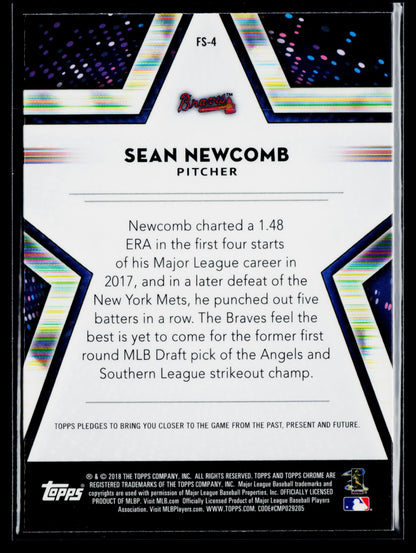 2018 Topps Chrome Sean Newcomb Future Stars #FS-4