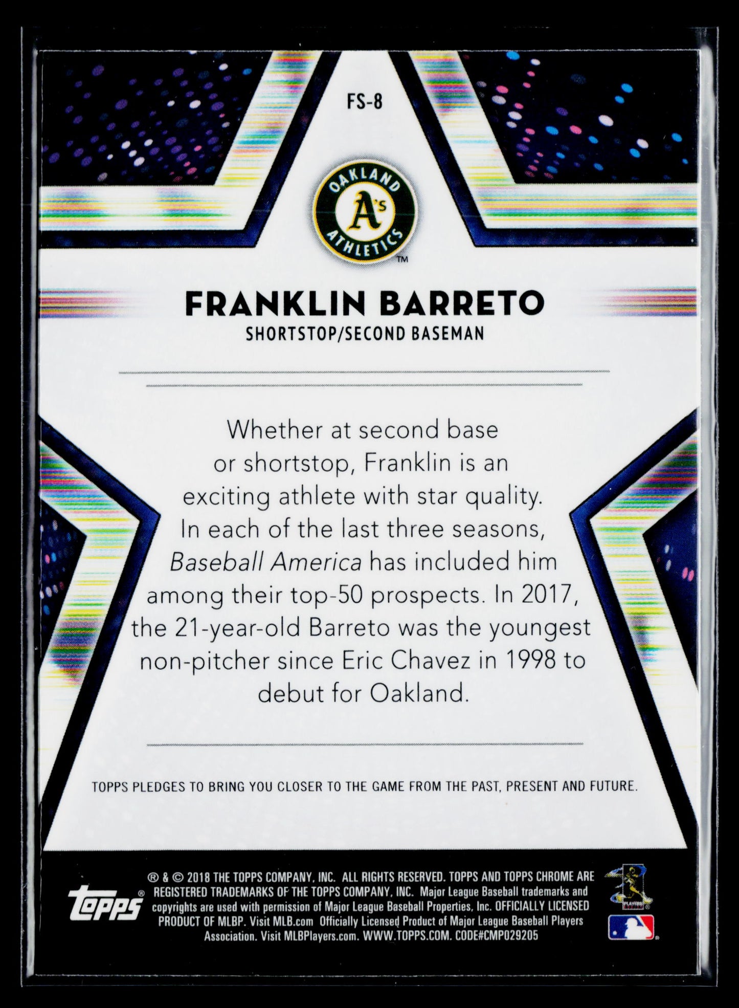 2018 Topps Chrome Franklin Barreto Future Stars #FS-8