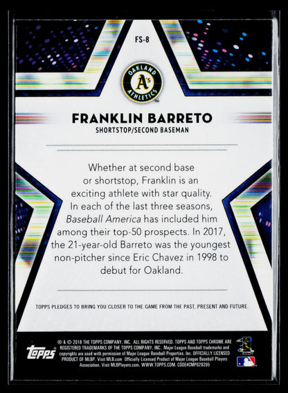 2018 Topps Chrome Franklin Barreto Future Stars #FS-8