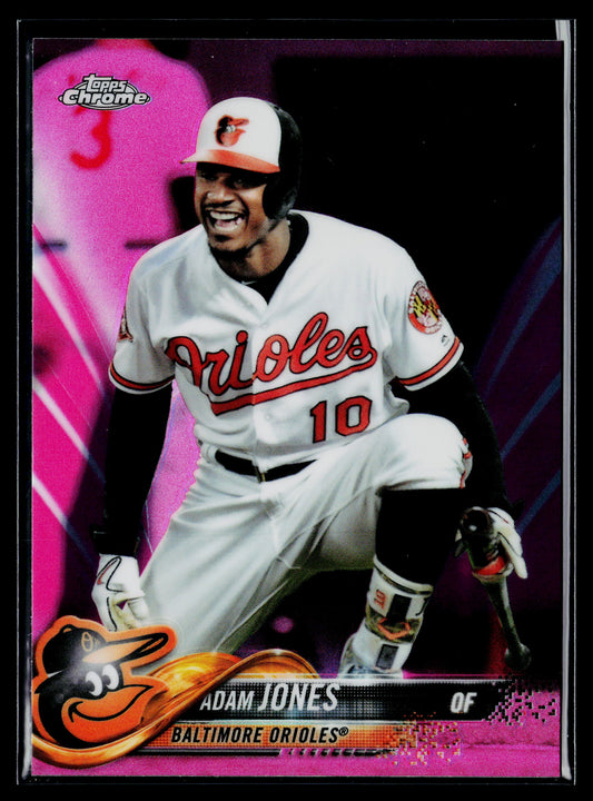 2018 Topps Chrome Adam Jones Pink Refractor #138