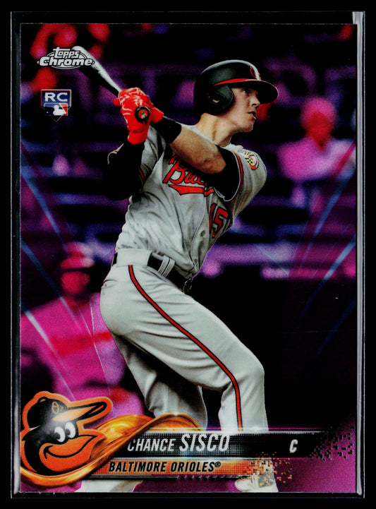 2018 Topps Chrome Chance Sisco Rookie Pink Refractor #133