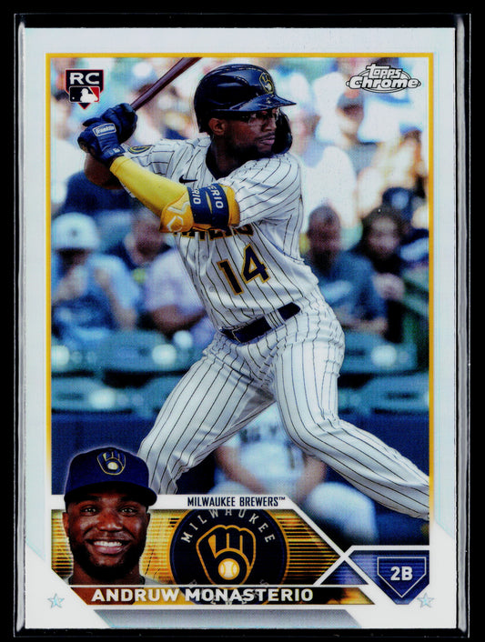 2023 Topps Chrome Update Andruw Monasterio Rookie Refractor #USC177