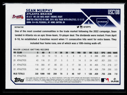 2023 Topps Chrome Update Sean Murphy Refractor #USC108