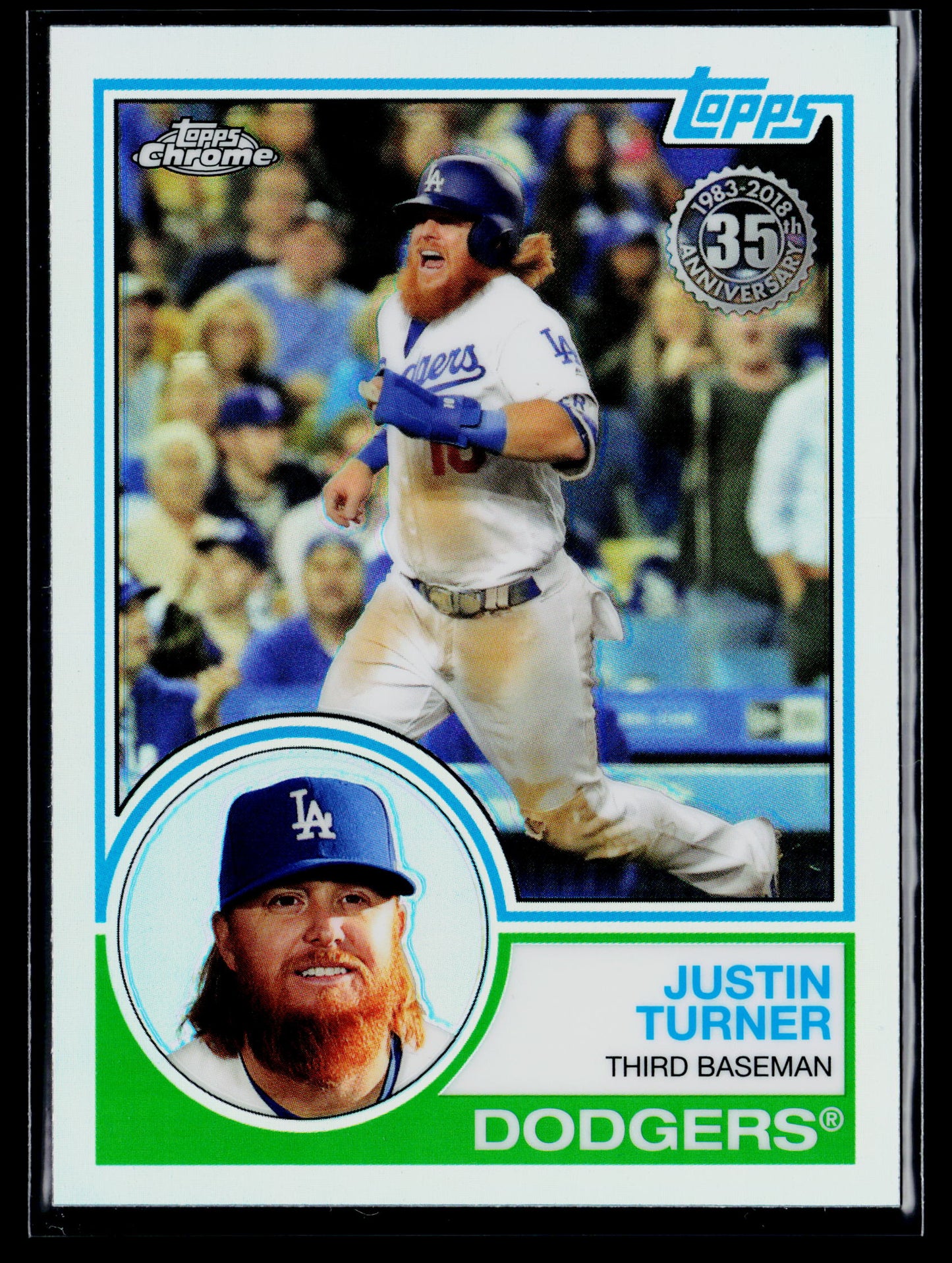 2018 Topps Chrome Justin Turner 1983 Topps #83T-15