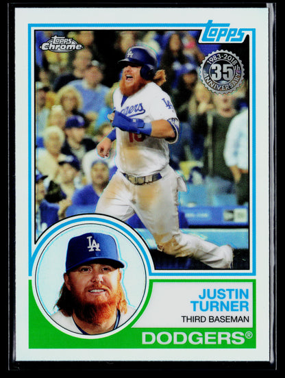 2018 Topps Chrome Justin Turner 1983 Topps #83T-15