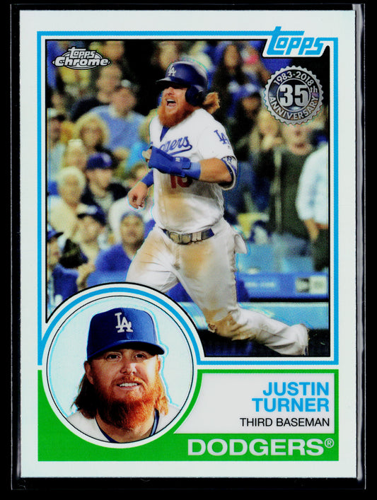 2018 Topps Chrome Justin Turner 1983 Topps #83T-15