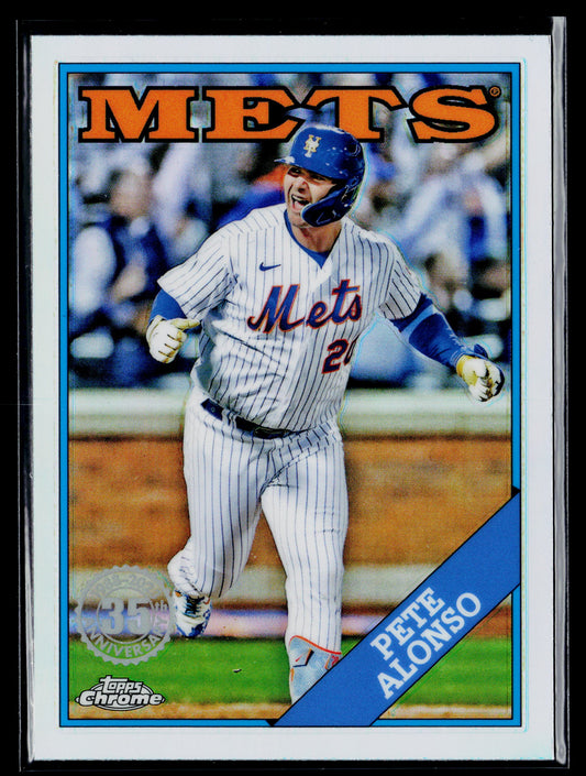 2023 Topps Chrome Pete Alonso 1988 Topps Baseball 35th Anniversary #88BC-6