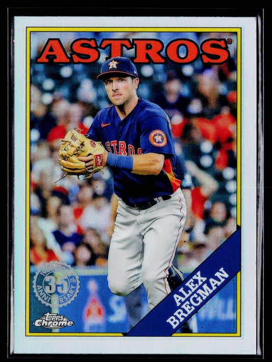 2023 Topps Chrome Alex Bregman 1988 Topps Baseball 35th Anniversary #88BC-7