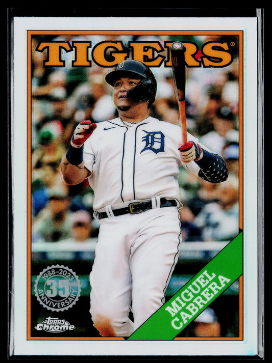 2023 Topps Chrome Miguel Cabrera 1988 Topps Baseball 35th Anniversary #88BC-4