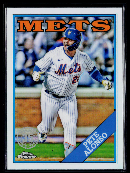 2023 Topps Chrome Pete Alonso 1988 Topps Baseball 35th Anniversary #88BC-6