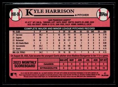 2024 Kyle Harrison 1989 Topps 35th Anniversary Foil (Series One) #89B-95