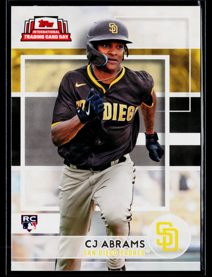 2022 Topps International Trading Card Day CJ Abrams #NTCD-23