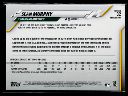 2020 Topps Chrome Sean Murphy Rookie X-Fractor Refractor #32