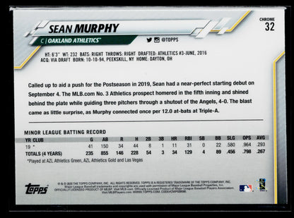 2020 Topps Chrome Sean Murphy Rookie Prism Refractor #32