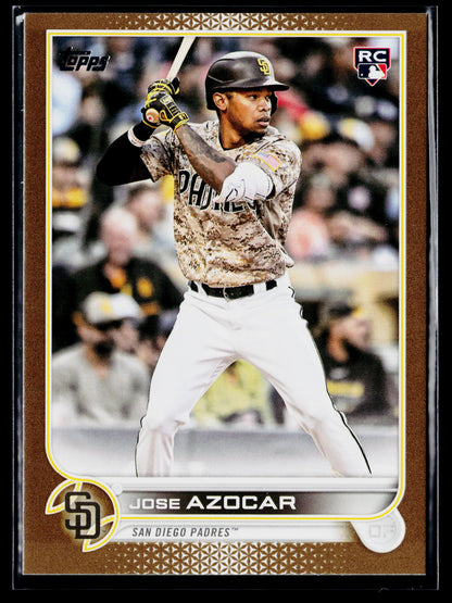 2022 Topps Update Jose Azocar Gold #/2022 #US280