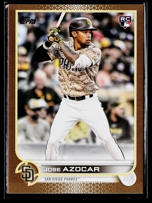 2022 Topps Update Jose Azocar Gold #/2022 #US280