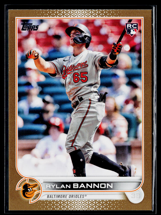 2022 Topps Update Rylan Bannon Gold #/2022 #US70