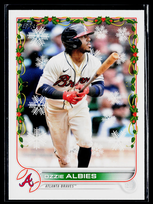 2022 Topps Holiday Ozzie Albies #HW163