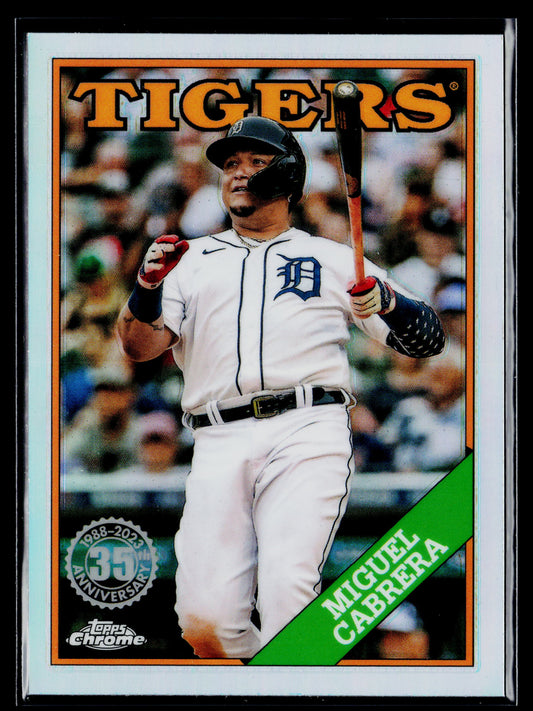 2023 Topps Chrome Miguel Cabrera 1988 Topps Baseball 35th Anniversary #88BC-4