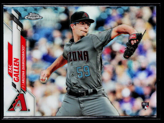 2020 Topps Chrome Zac Gallen Rookie Refractor #132