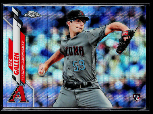 2020 Topps Chrome Zac Gallen Rookie Prism Refractor #132