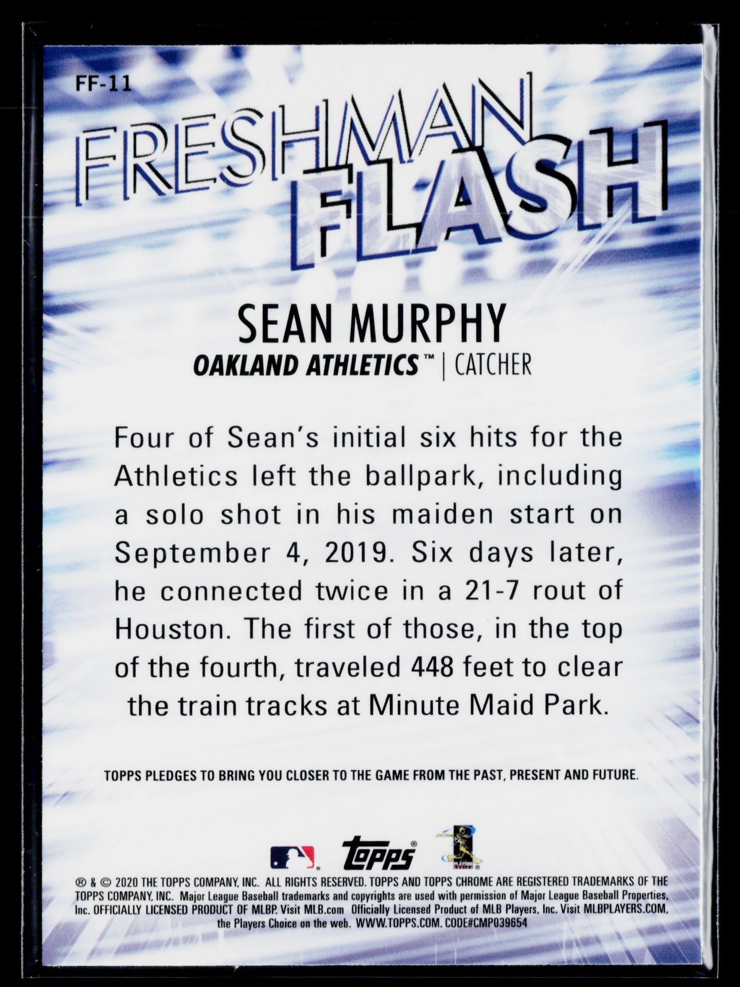 2020 Topps Chrome Sean Murphy Freshman Flash #FF-11