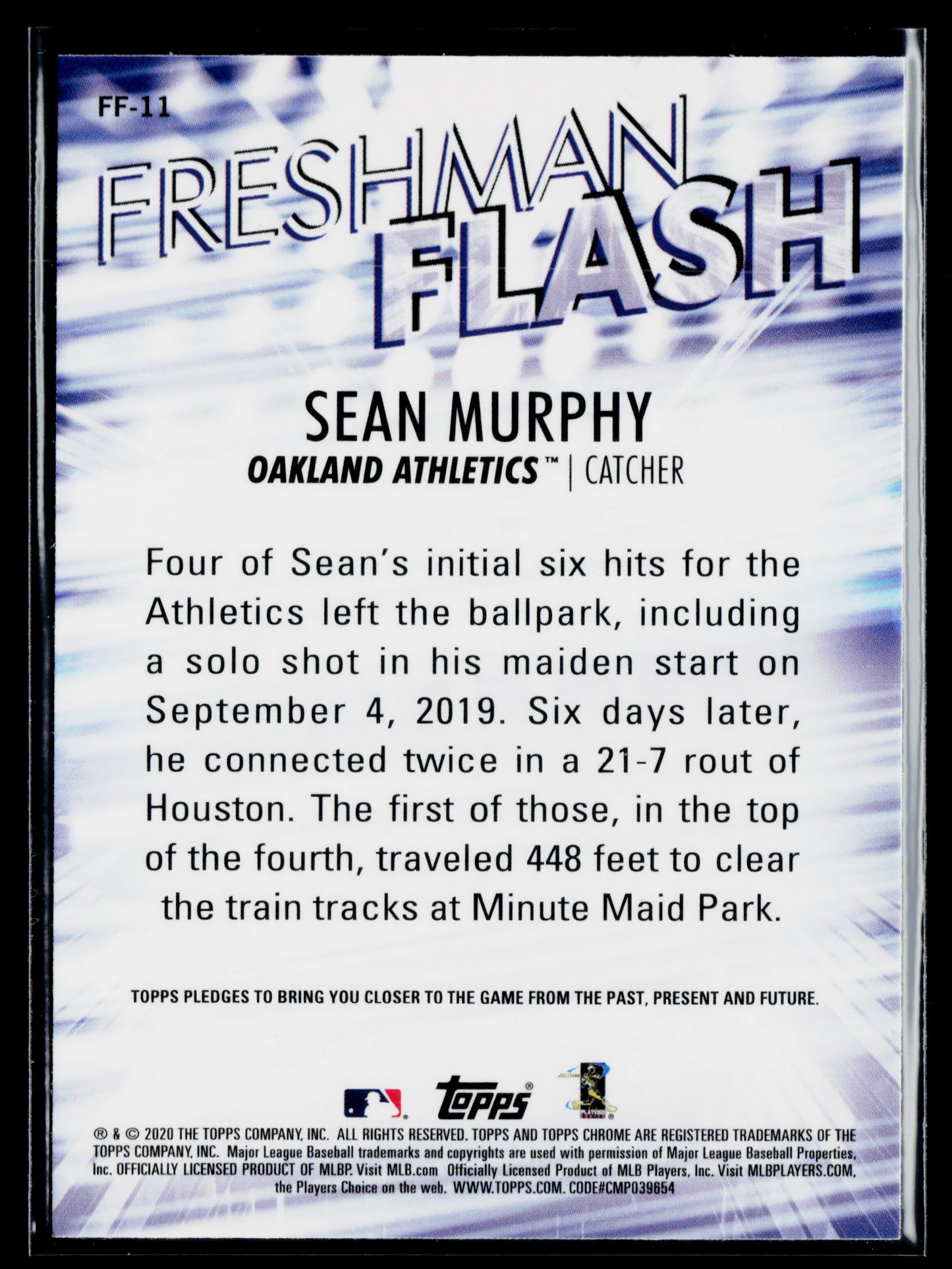 2020 Topps Chrome Sean Murphy Freshman Flash #FF-11