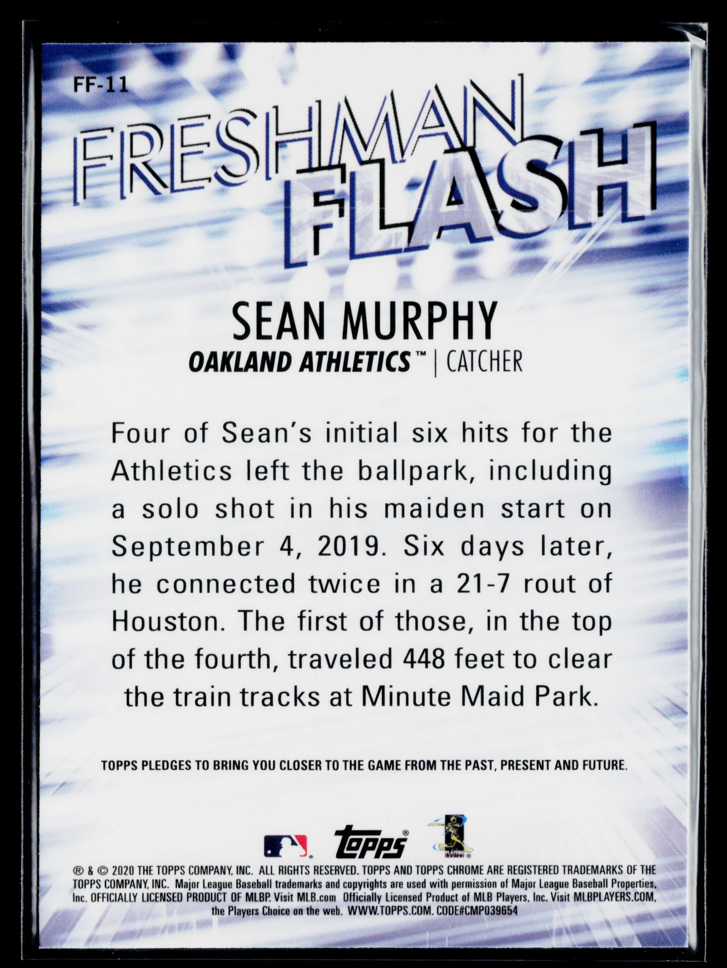 2020 Topps Chrome Sean Murphy Freshman Flash #FF-11