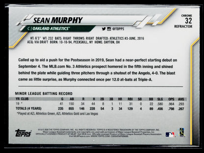 2020 Topps Chrome Sean Murphy Rookie Refractor #32