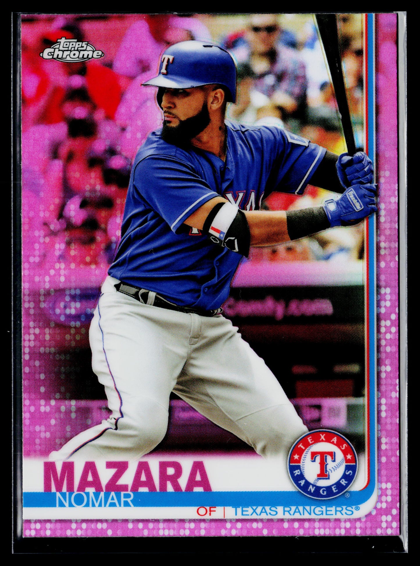 2019 Topps Chrome Nomar Mazara Pink Refractor #26