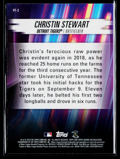 2019 Topps Chrome Christin Stewart Freshman Flash #FF-2